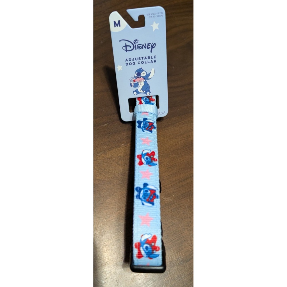 NEW Sassy Woof Disney Lilo & Stitch Dog Collar Adjustable MED
